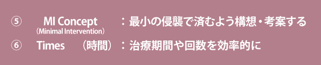 ６つの診療コンセプト